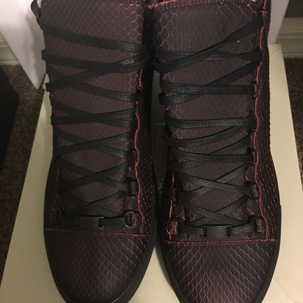 Balenciaga Arena Shoe Python Bicolore Black/Orange - image 6